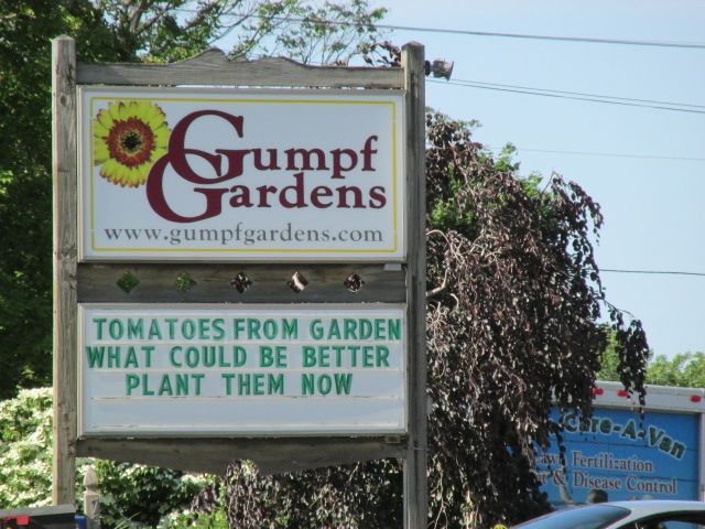Gumpf Gardens Sign